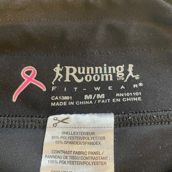 Running Room Athletic Poly Blend Running Skirt/Skort w Side Pleating Black Sz M - Picture 7 of 9